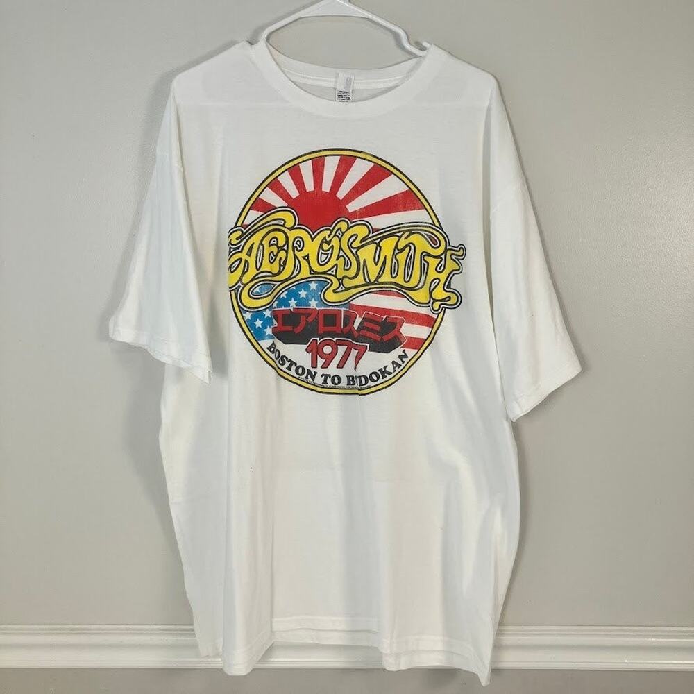 Aerosmith Boston to Budokan 1977 T Shirt Mens Size XXL Rock Band Concert Tee